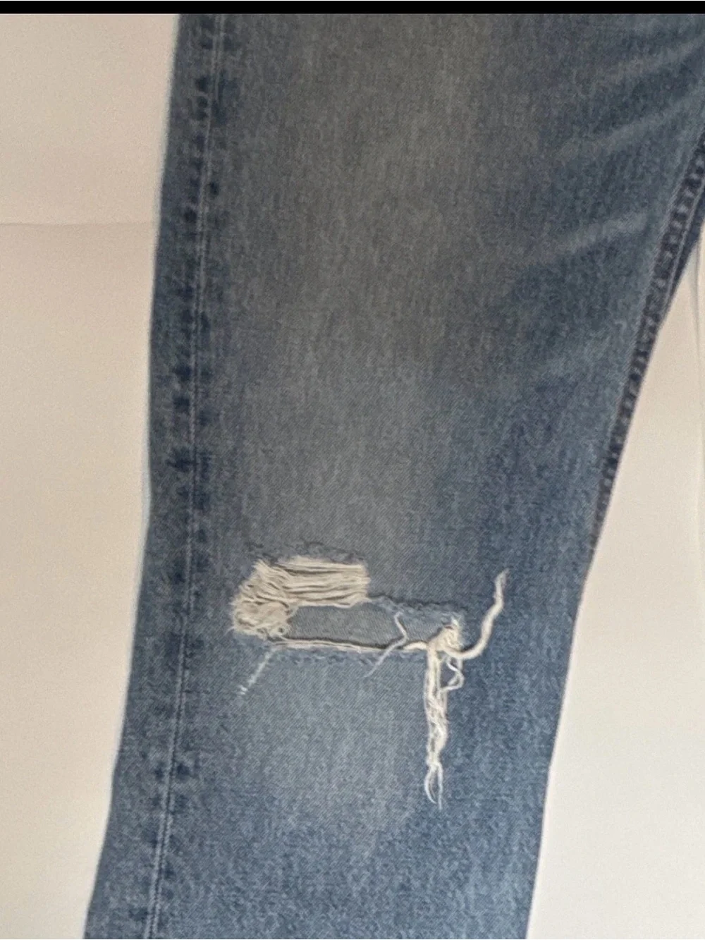 Levi's 511 Men’s Light Blue Straight Distressed Jeans 36x30